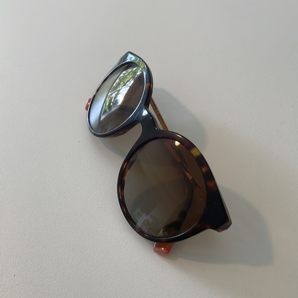 Burberry Round Havana Gold B4296 3816/T5 53-20-140 Women's Sunglasses - Picture 14 of 16